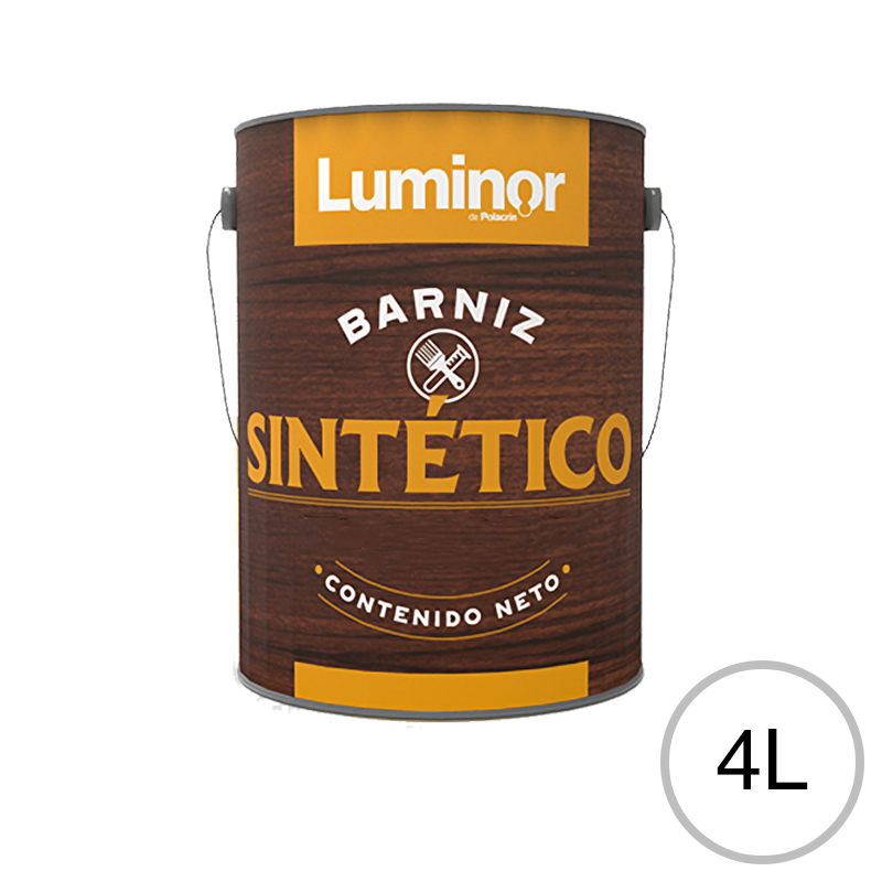 Barniz sintetico madera Luminor exterior interior incoloro brillante lata x 4l