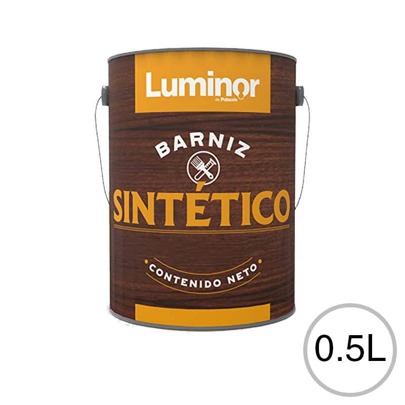 Barniz sintetico madera Luminor exterior interior incoloro satinado lata x 1/2l