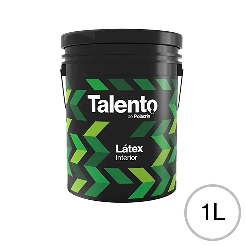 Pintura latex acrilico Talento interior blanco mate balde x 1l