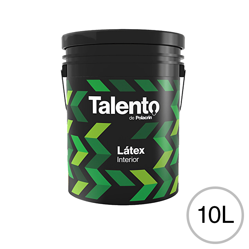 Pintura latex acrilico Talento interior blanco mate balde x 10l
