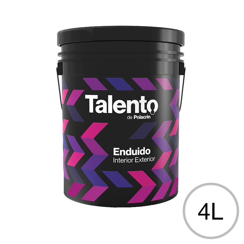 Enduido plastico Talento exterior interior blanco mate balde x 4l