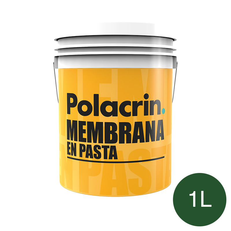 Membrana en pasta impermeabilizante alta resistencia verde mate balde x 1l