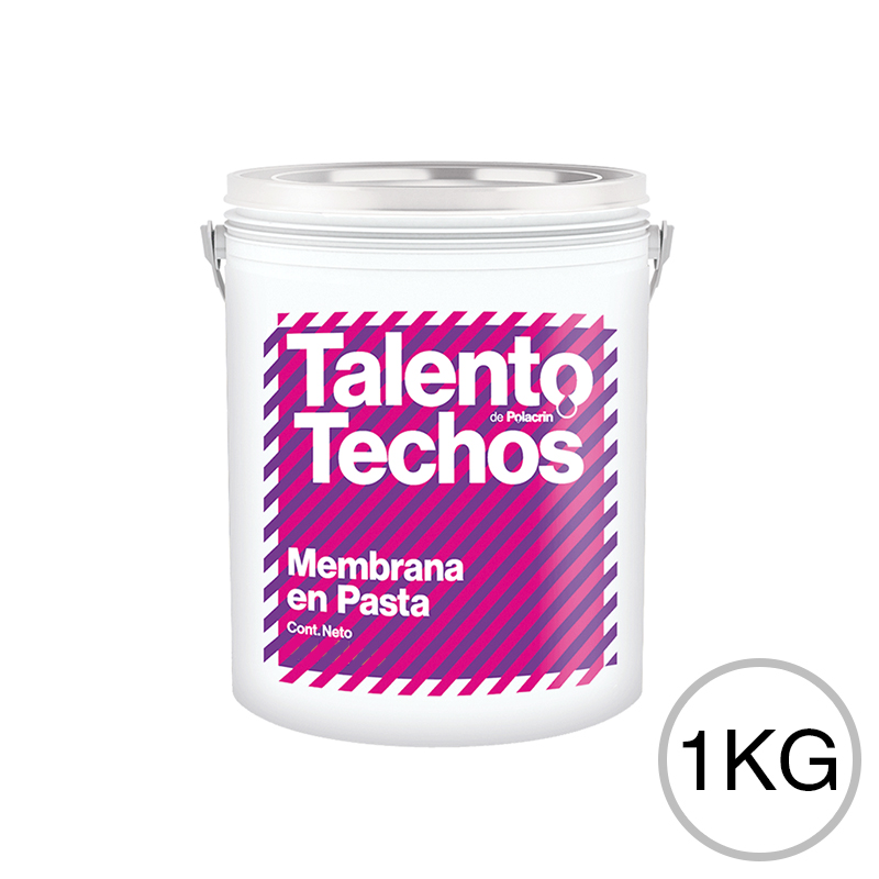 Membrana en pasta impermeabilizante Talento techos transitable blanco balde x 1kg