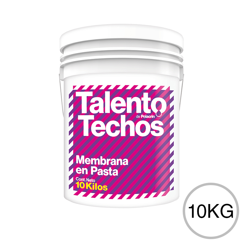 Membrana en pasta impermeabilizante Talento techos transitable blanco balde x 10kg