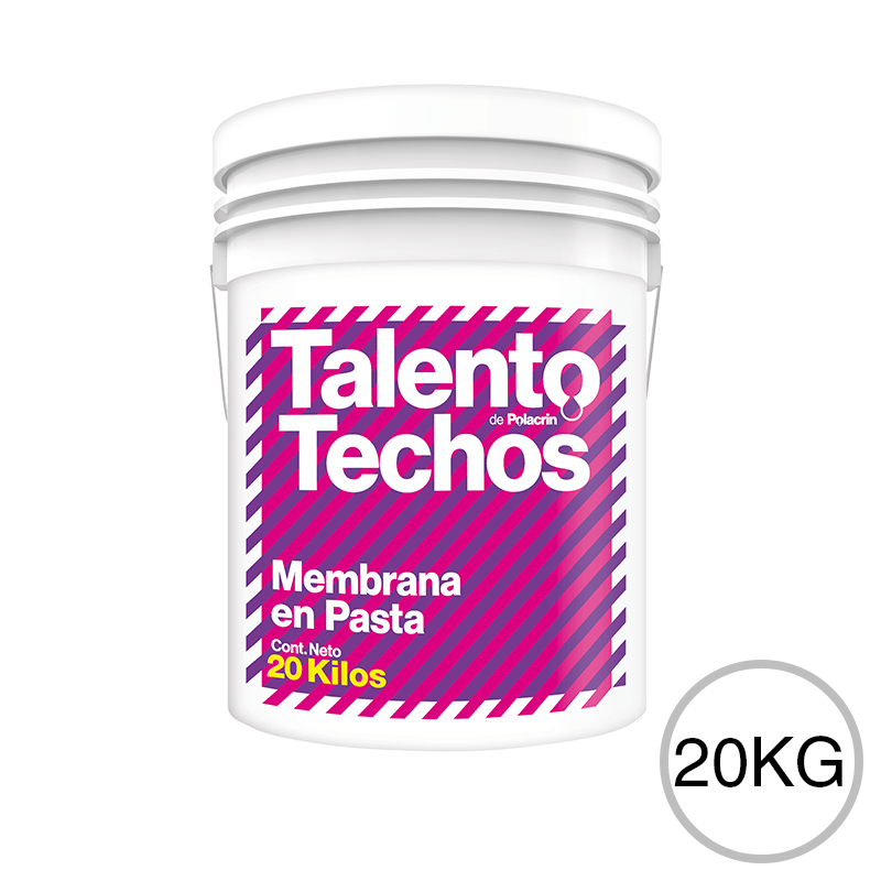 Membrana en pasta impermeabilizante Talento techos transitable blanco balde x 20kg