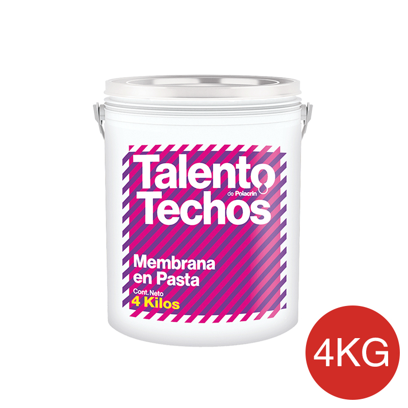 Membrana en pasta impermeabilizante Talento techos transitable rojo balde x 4kg