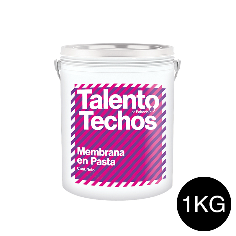 Membrana en pasta impermeabilizante Talento techos transitable negro balde x 1kg