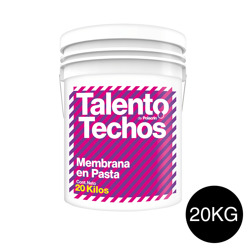 Membrana en pasta impermeabilizante Talento techos transitable negro balde x 20kg