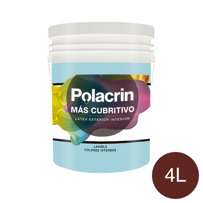 Pintura latex exterior interior premium borgoña mate balde x 4l
