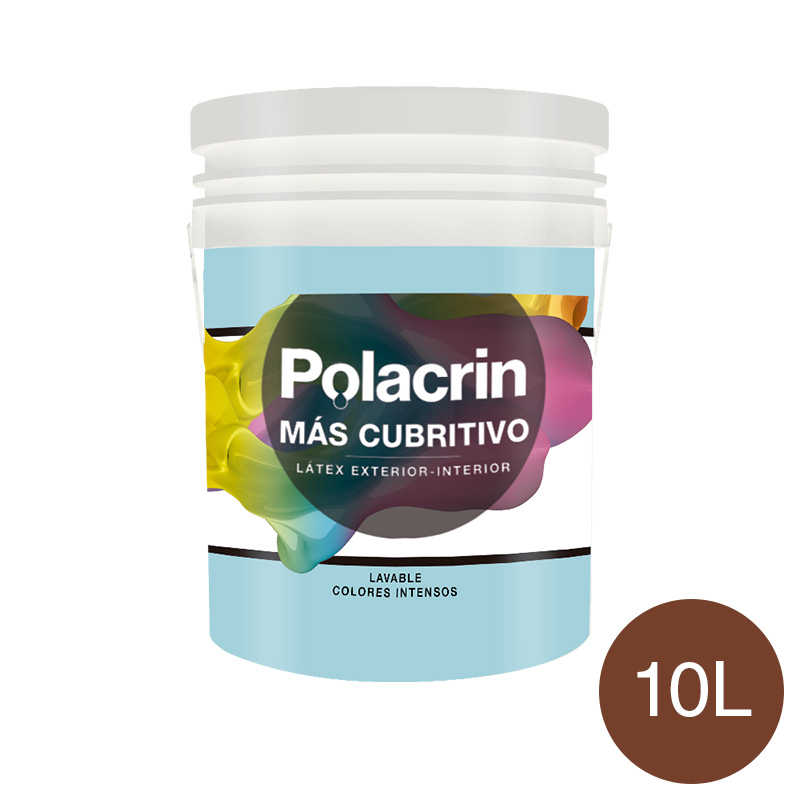 Pintura latex exterior interior premium rojo teja mate balde x 10l