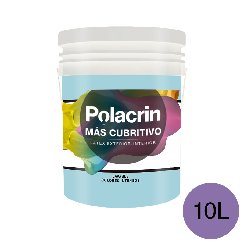 Pintura latex exterior interior premium violeta mate balde x 10l
