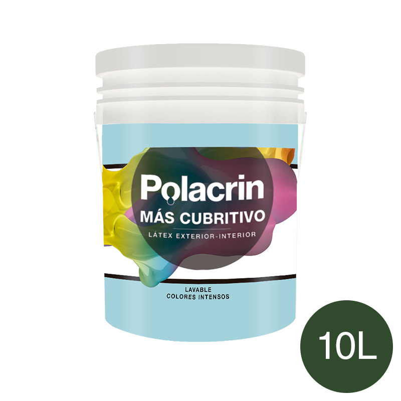 Pintura latex exterior interior premium verde foresta mate balde x 10l