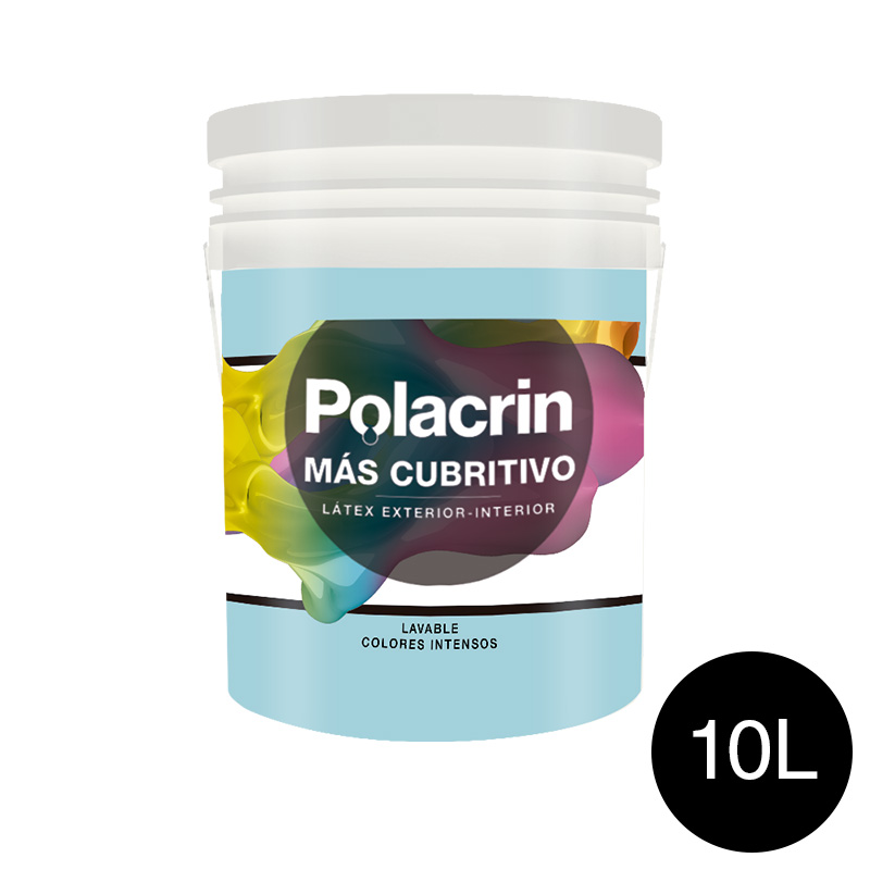 Pintura latex exterior interior premium negro mate balde x 10l