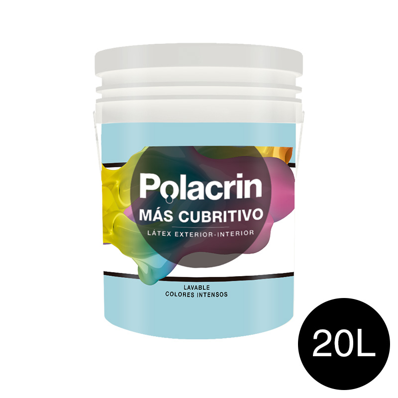 Pintura latex exterior interior premium negro mate balde x 20l