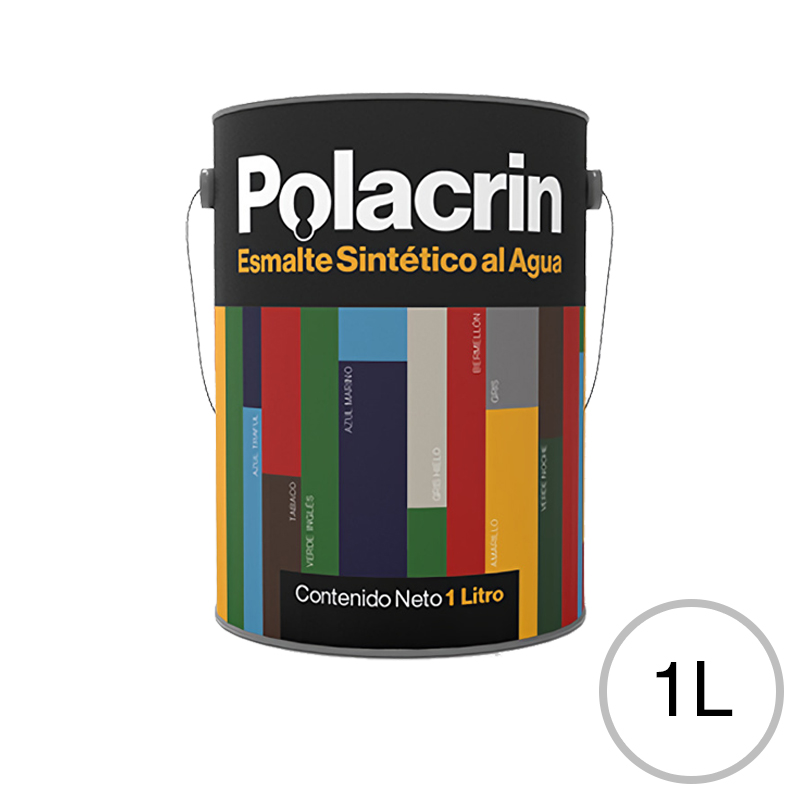 Esmalte sintetico al agua exterior interior blanco brillante lata x 1l