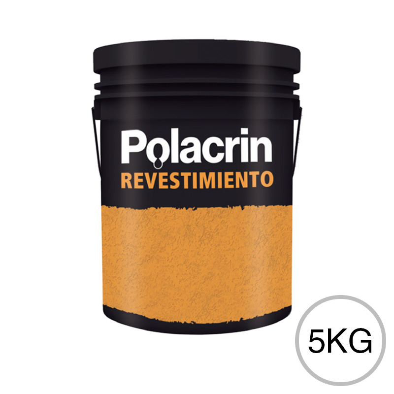 Revestimiento plastico textura media exterior interior blanco mate balde x 5kg