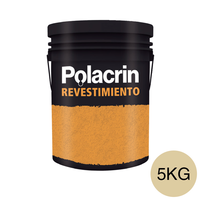Revestimiento plastico textura media exterior interior beige mate balde x 5kg