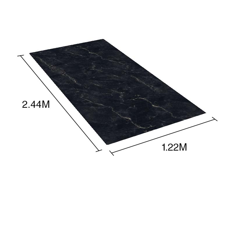 Placa revestimiento PVC exterior interior simil marmol kingblack brillante 1.50mm x 1.22m x 2.44m