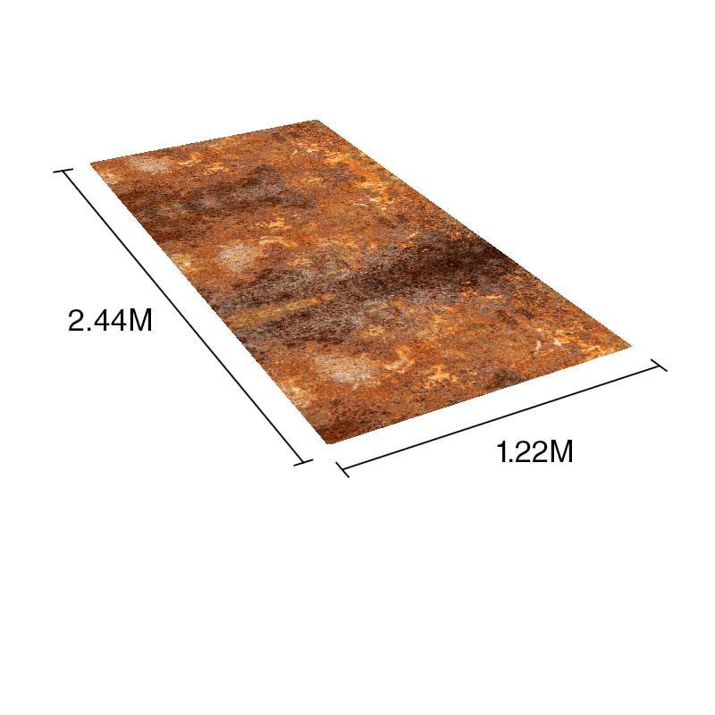 Placa revestimiento PVC exterior interior simil oxido texturado 1.50mm x 1.22m x 2.44m