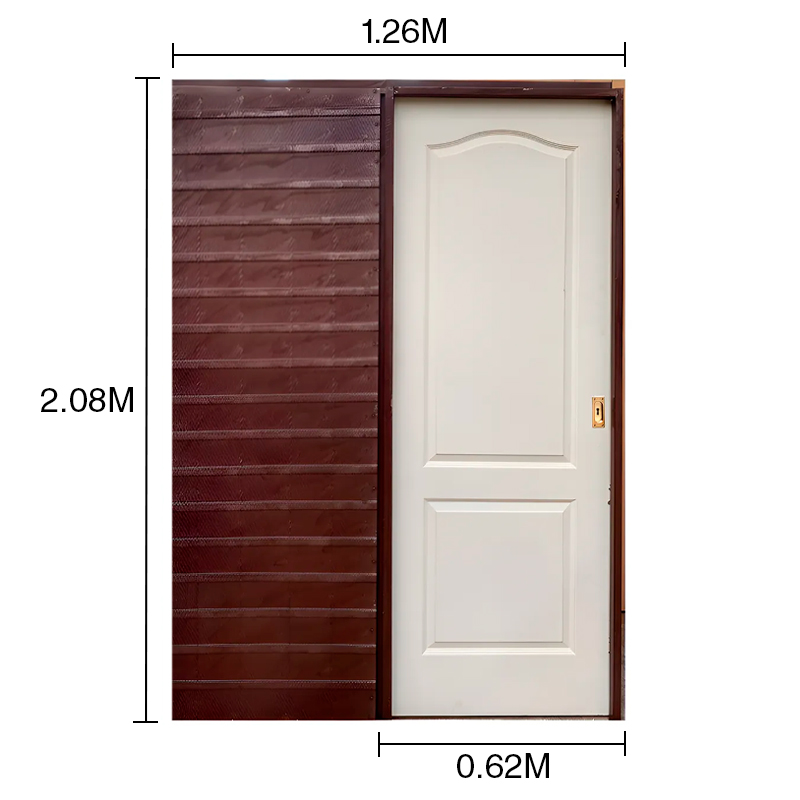 Puerta embutir 60 Francavilla 2002 MDF marco chapa 100mm - 1.26m x 2.08m