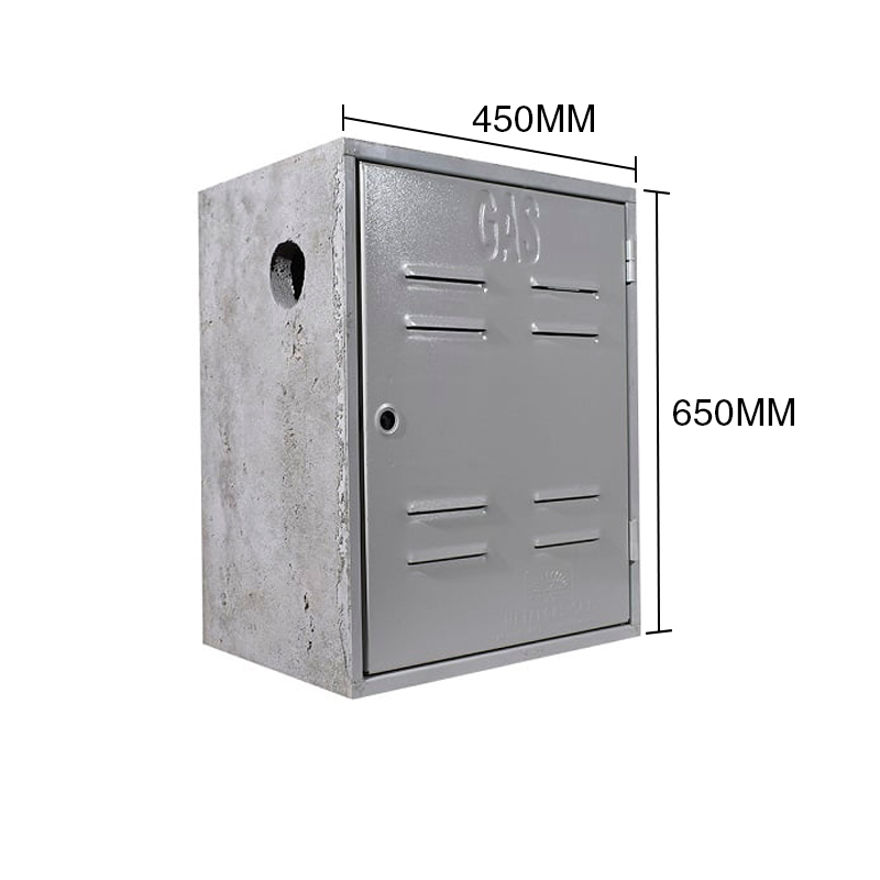 Nicho aprobado gas hormigon puerta chapa 450mm x 650mm