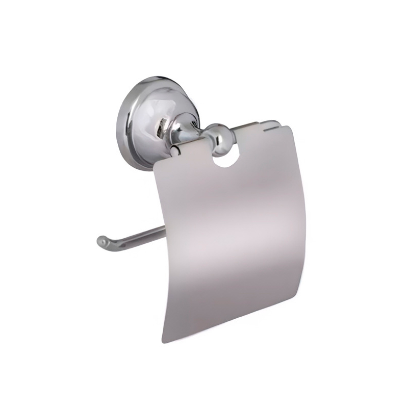 Porta rollo baño metalico Dali cromado brillante 64mm x 135mm x 135mm