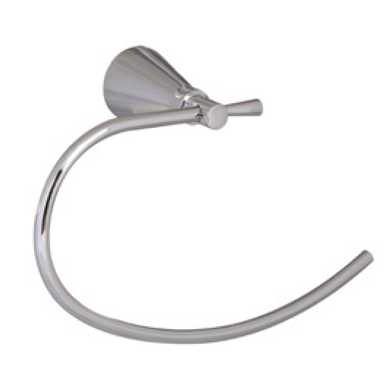 Porta toalla aro baño Renoir cromado brillante