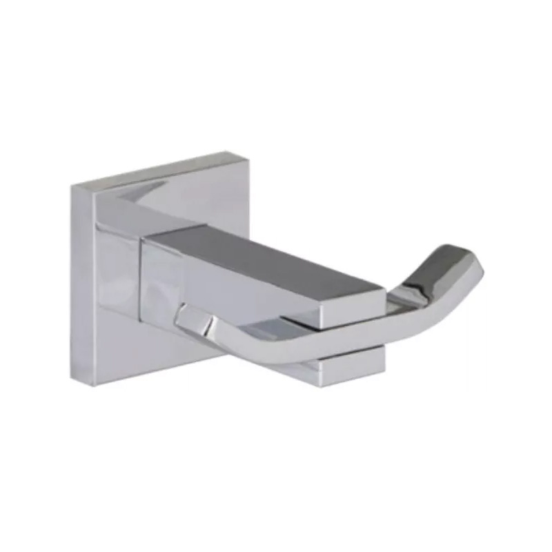 Percha baño metalica Mondrian cromado brillante 49mm x 75mm x 83mm