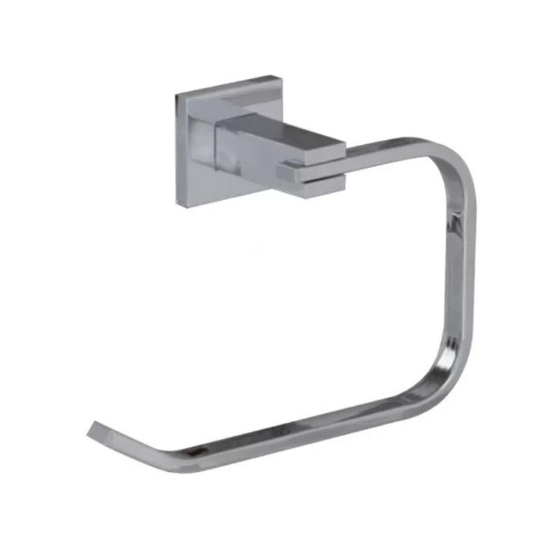 Porta rollo baño metalico Mondrian cromado brillante 75mm x 117mm x 165mm