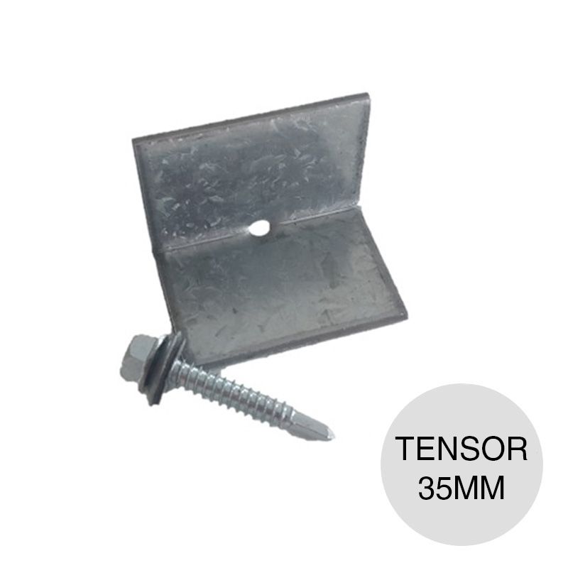 Tensor steel framing cruz san andres c/autoperforante galvanizado 35mm x 35mm x 50mm