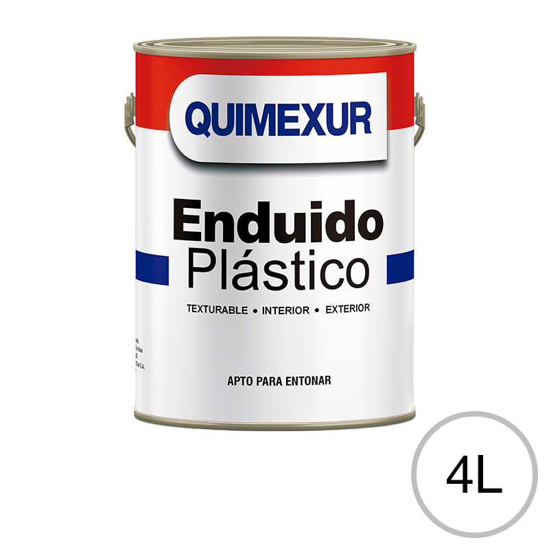 Enduido plastico exterior interior blanco mate balde x 4l