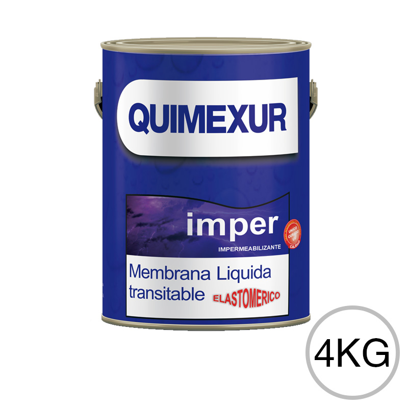 Membrana liquida transitable impermeabilizante acrilico techos blanco balde x 4kg