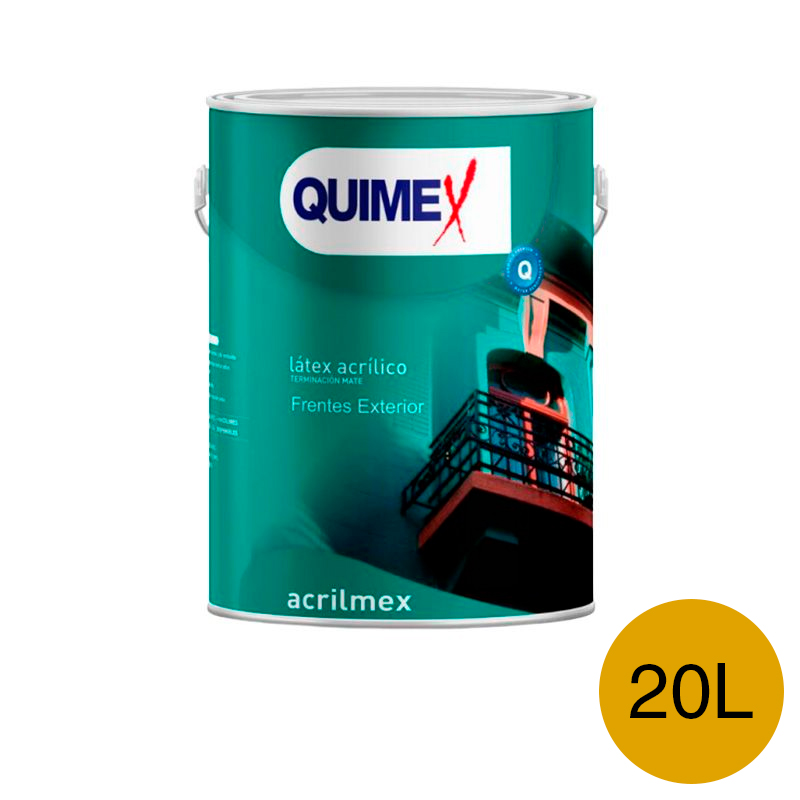 Pintura latex Acrilmex exterior amarillo mate lata x 20l