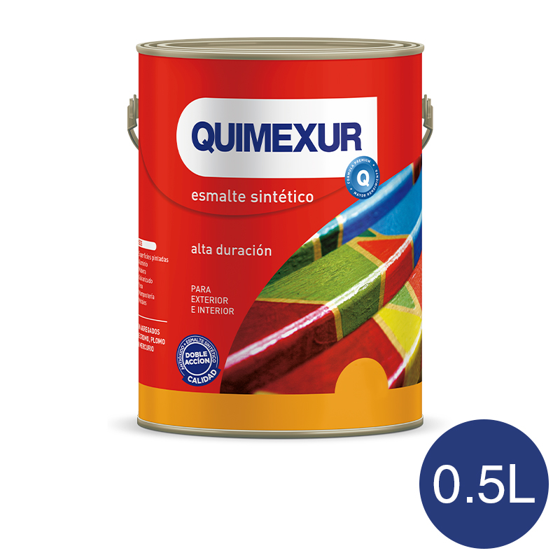 Esmalte sintetico Doble Accion exterior interior bandera brillante lata x 0.5l