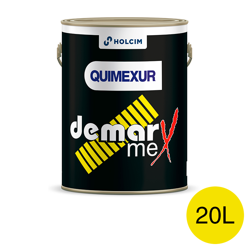 Pintura acrilica p/demarcacion vial Demarmex amarillo lata x 20l