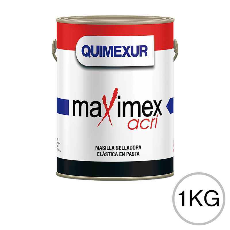 Masilla selladora elastica Maximex Acri blanco balde x 1kg