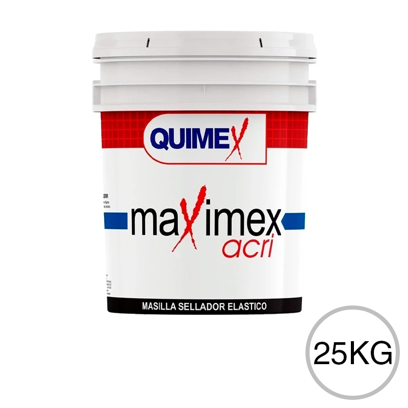 Masilla selladora elastica Maximex Acri blanco balde x 25kg