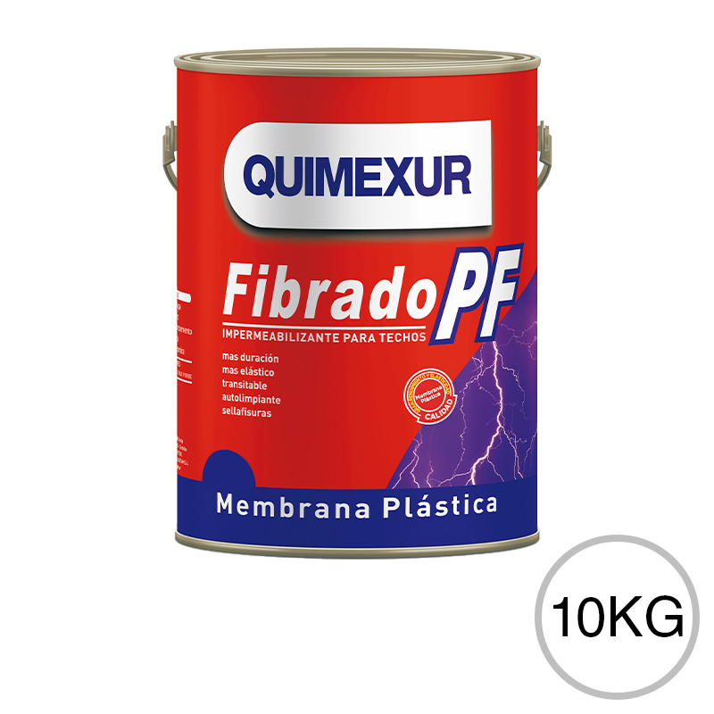 Membrana plastica fibrada Techex PF elastomerico transitable blanco semimate balde x 10kg