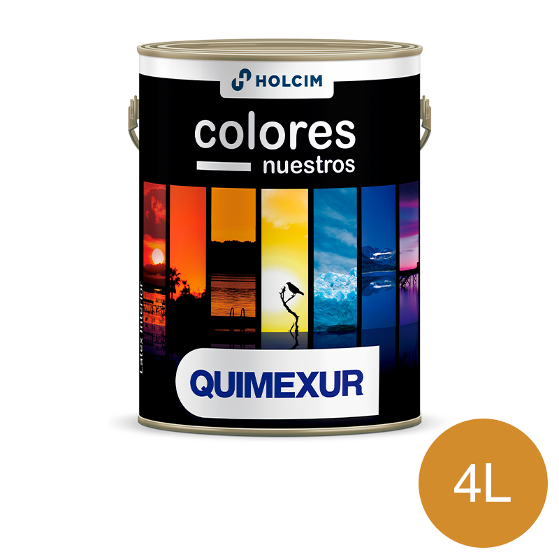 Latex acrilico Colores Nuestros interior amarillo san juan mate lata x 4l