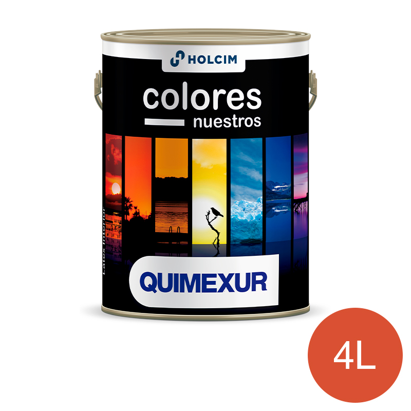 Latex acrilico Colores Nuestros interior naranja purmamarca mate lata x 4l