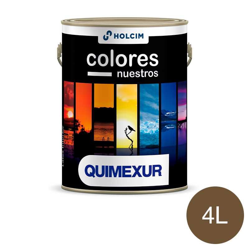 Latex acrilico Colores Nuestros interior marron talampaya mate lata x 4l
