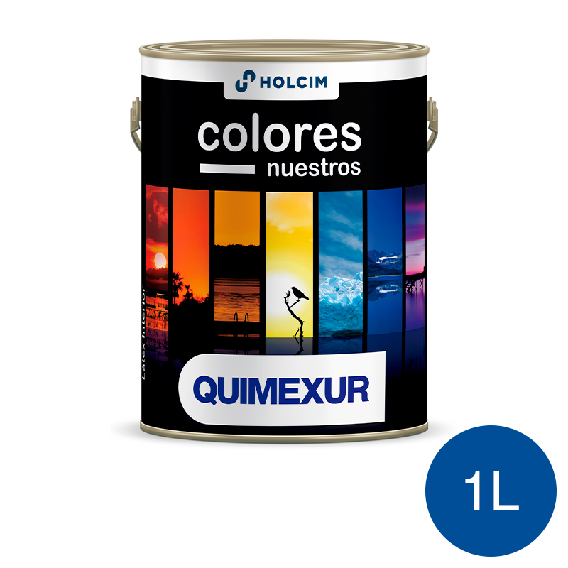 Latex acrilico Colores Nuestros interior azul glaciar mate lata x 1l