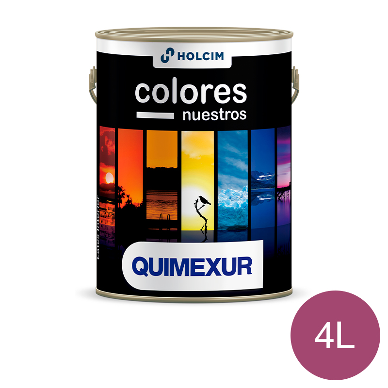 Latex acrilico Colores Nuestros interior violeta malbec mate lata x 4l