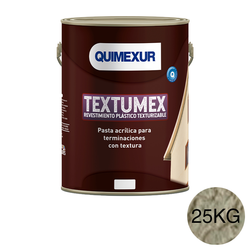 Revestimiento plastico texturizable Textumex Efectos grano medio exterior interior arena balde x 25kg