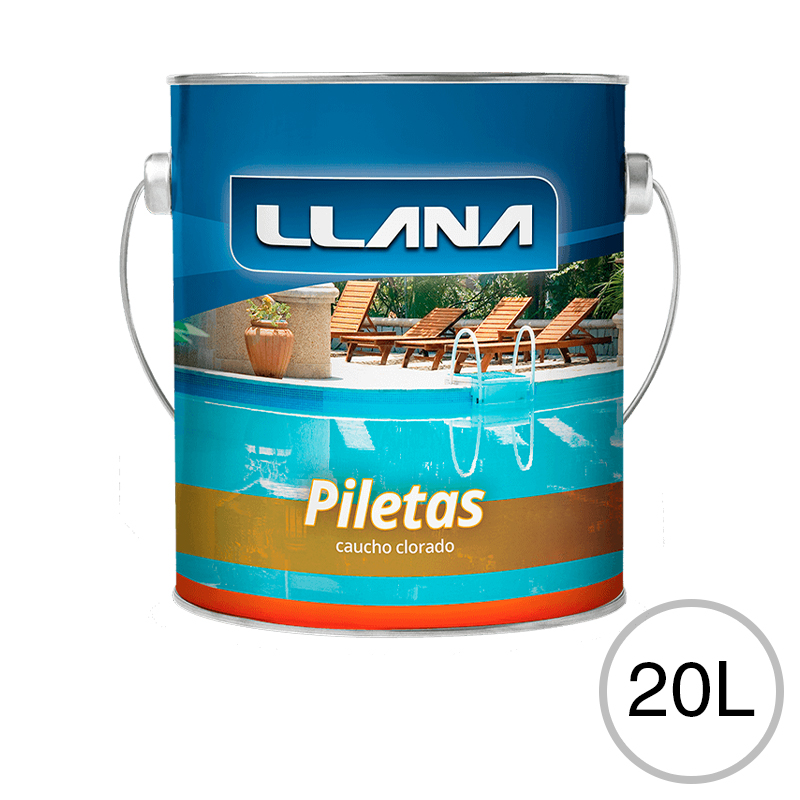 Pintura caucho clorado piletas blanco lata x 20l