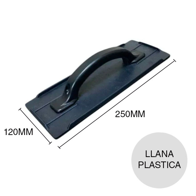 Llana yesero plastica 120mm x 250mm