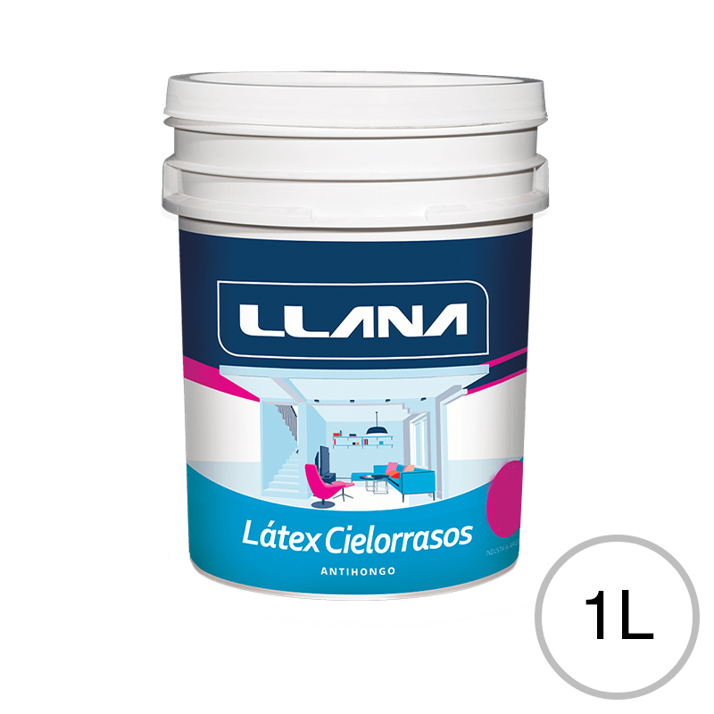 Pintura latex Cielorrasos antihongo blanco balde x 1l