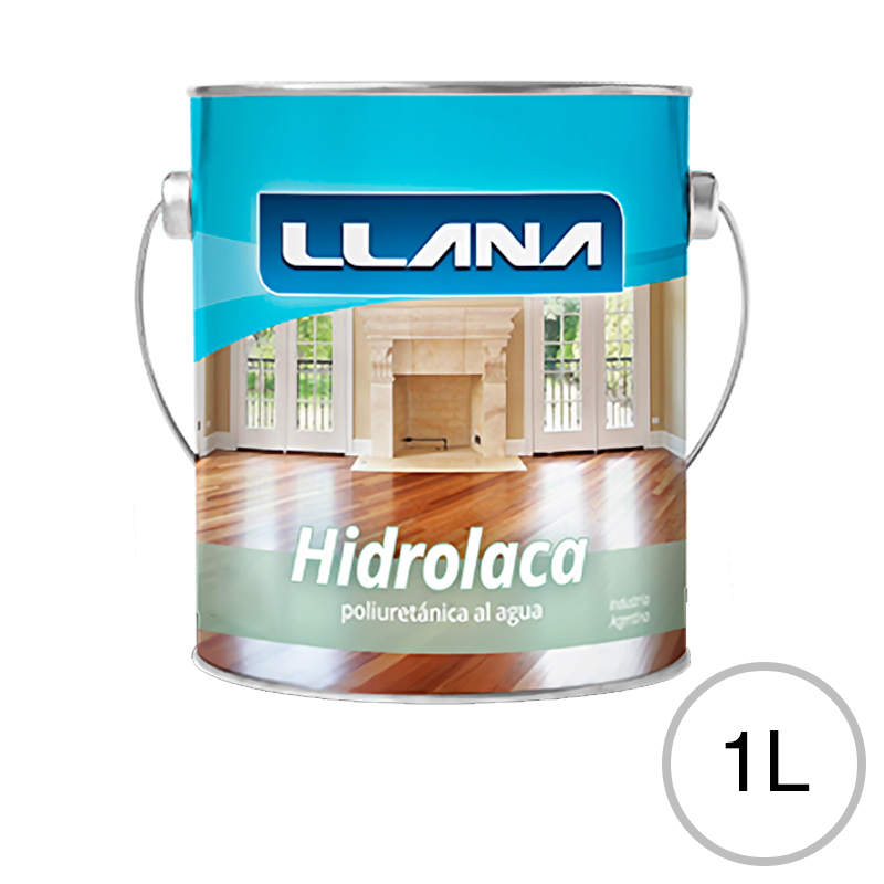 Hidrolaca poliuretanica al agua pisos madera interior satinado lata x 1l
