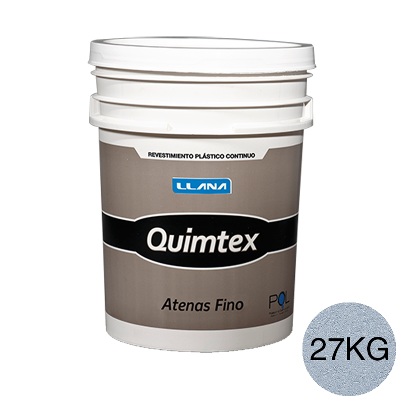 Revestimiento plastico texturado Quimtex Atenas fino exterior interior N027 balde x 27kg