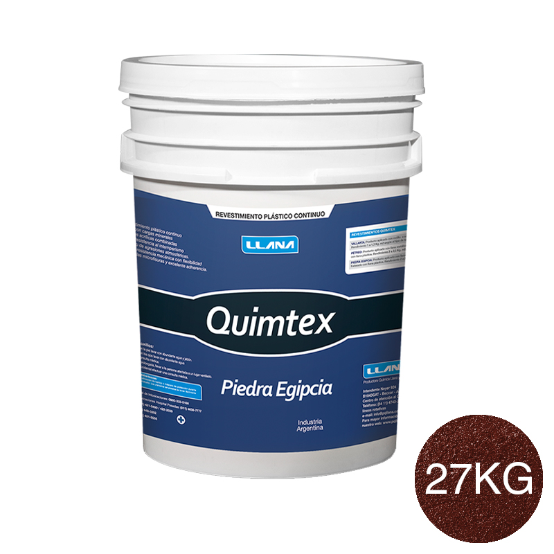 Revestimiento plastico texturado Quimtex Piedra Egipcia exterior interior Y089 balde x 27kg